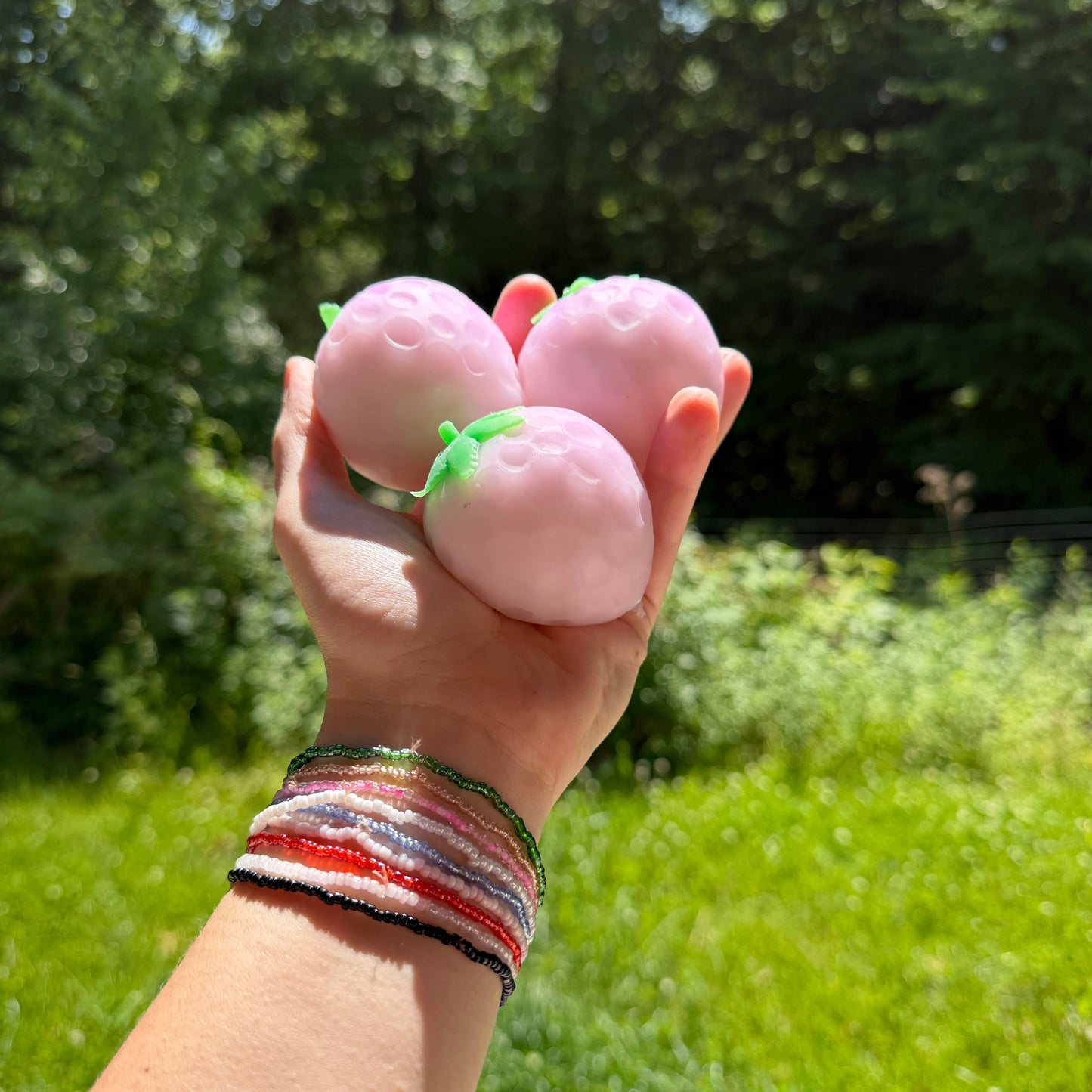 Squishy Toy - Sunlight Color Changing Strawberry, Smaller