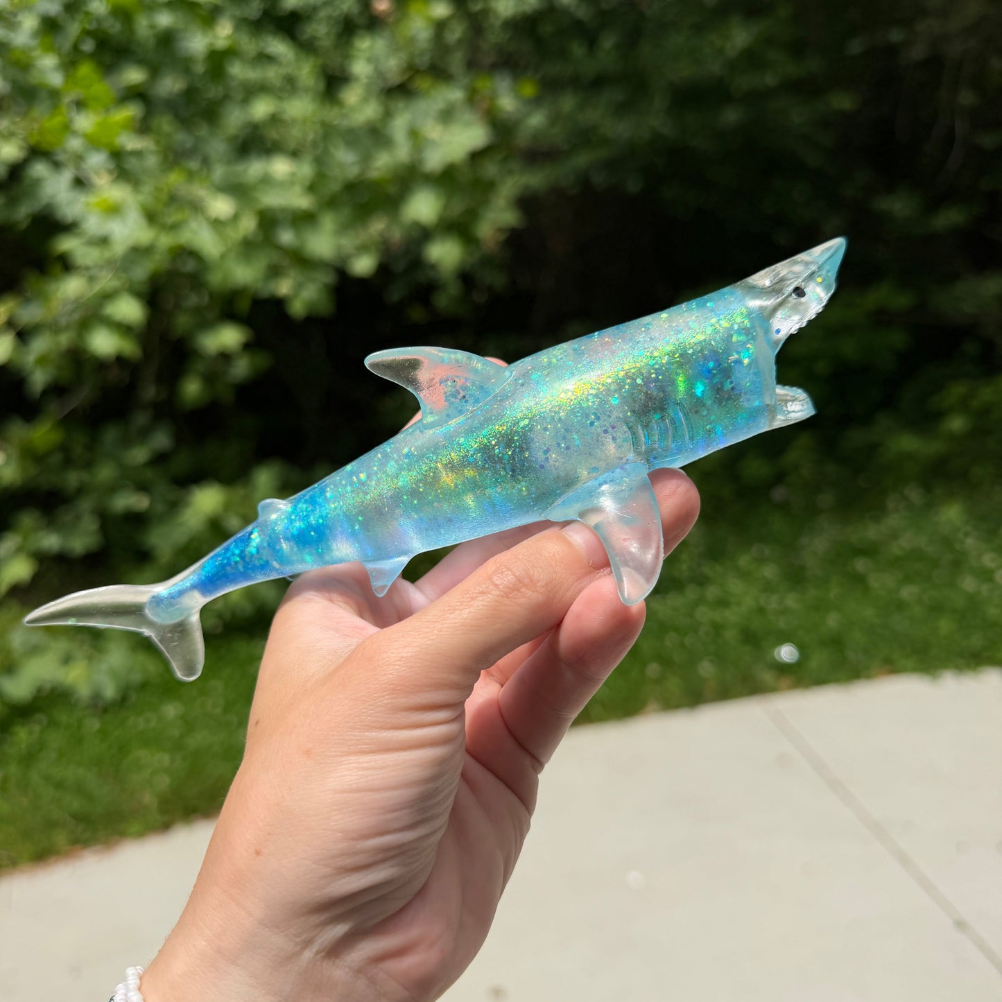 Squishy Toy - Shark Glitter