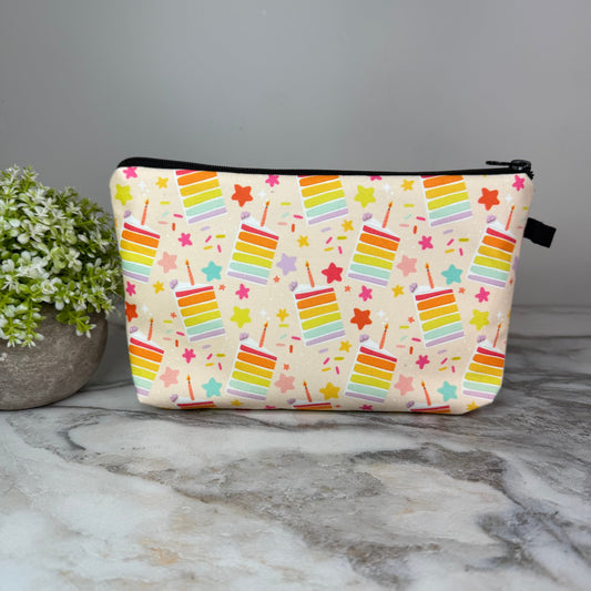 Pouch - Rainbow Birthday Cake