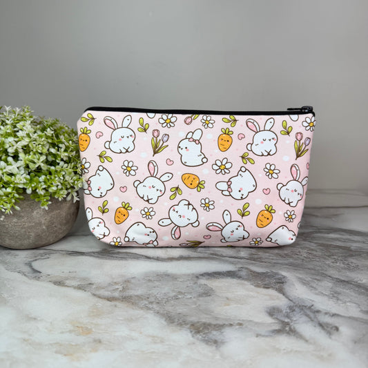 Pouch - Easter - Bunny Carrot on Pink